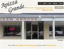 Tablet Screenshot of apizzagrande.com